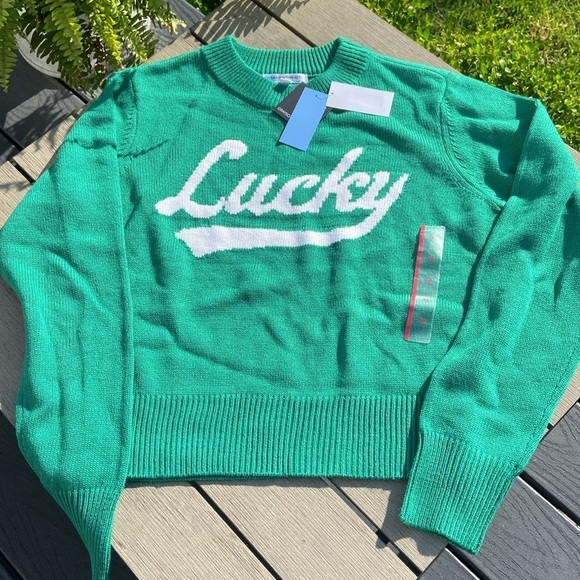 Lucky green sweater nwt ☘️☘️☘️☘️☘️☘️☘️ - Picture 2 of 5